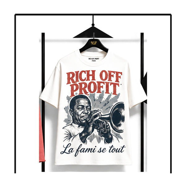 Rich Off Profit product displayed larger on boutique rack
