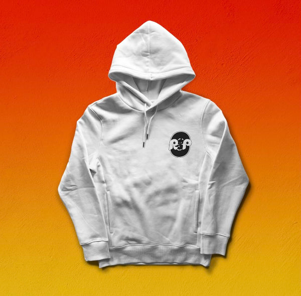 White Minimal Hoodie Rich off Profit